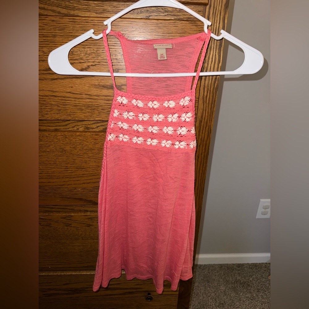 Cape Juby Coral Sleeveless Top